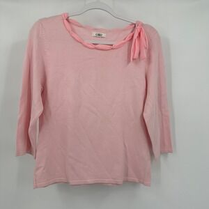 Womens Coquette Romantic Cardigan Sweater Size M Minimalist Pastel Feminine